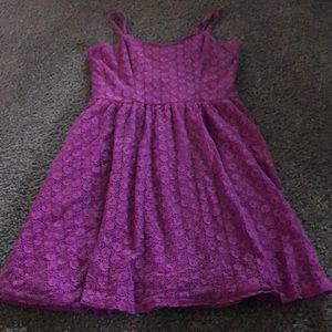 Purple spring dress